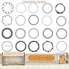 Download Simple Circle Frames 9 Inch Round Clip Art Border Digital Stamp Clip Art Clip Art Borders Frame Doodle