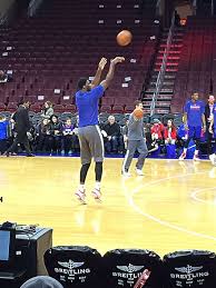 Joel embiid spent just 23 minutes on the floor tuesday night, posting 20 points and 10 rebounds in embiid took a seat at one point to get a different perspective and talk with a young fan on his lap. Joel Embiid Wikiwand