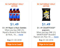 Pepsi 6 Pack 16 9 Fl Oz And 4 75 10oz Smartfood Popcorn For 1 49 At Kroger On 01 20 Only Kroger 5x S Digital Coupons Digital Coupons Smartfood Popcorn Pepsi