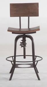 Distressed Metal Bar Stool Kitchen Chair Adjustable Wood Rustic Industrial Retro Metal Bar Stools Kitchen Kitchen High Chairs Rustic Chair