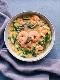 Risotto Au Potiron Roquette Et Gambas Recette Recette Risotto Risotto Risotto Aux Crevettes