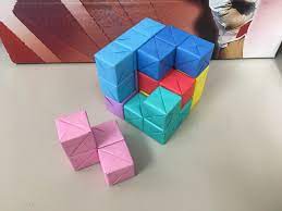 Instructions to create your own origami soma cube may be found here. Origami Soma Cube Sonobe Modules By Mitsunobu Sonobe Origami