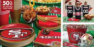 Nfl San Francisco 49ers Party Supplies Party City 49ers Birthday Party Superbowl Party Decorations Football Party Decorations