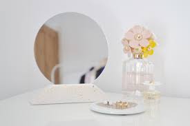 Mirror nightstand diy, about mirror. Diy Home Decor Geometric Mirror Stand The Things She Makes