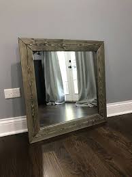Well you're in luck, because here they come. Farmhouse Mirror Dark Wood Frame Mirror Rustic Wood Mirror Wood Decor Decor Wood Framed Mirror