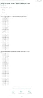 Writing Exponential Functions Worksheet Exponential Functions Worksheet Answers In 2020 Exponential Functions Logarithmic Functions Worksheets