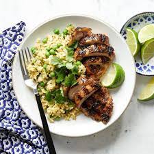 Jerk Chicken With Coconut Rice Peas Recipe Eating Well Recipes Jerk Chicken And Rice Jerk Chicken Recipe
