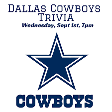 If you think you're up to the task, then try out these football trivia questions for yourself. Oak Highlands Brewery To Celebrate The Start Of The Nfl Season And A New Year Of Hope For Our Dallas Cowboys Our Theme For Trivia This Week Is Da Boys Questions