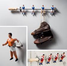 Upcycling Table Soccer Foosball Parts I Think This Is So Cute Soccer Decor Soccer Room Foosball