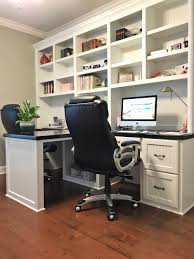 I used a kreg pocket hole jig to build the whole project with 3/4 plywood and face frame cabinets. Custom Home Office Built In Desks Woodmaster Custom Cabinets