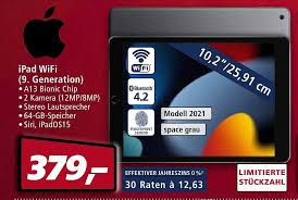 Apple Ipad Wifi (9. Generation) Angebot ...