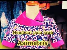 Tutorial pola baju tunik, cara mudah membuat pola baju tunik, pola baju wanita model yang simpel di buat. Membuat Pola Krah Bulat Asimetris Youtube Blouse Batik Cara Social Platform