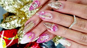 The most common white gold acrylic material is stretched canvas. White Gold Glitter Sculpted Acrylic Nails At Home Youtube