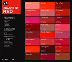 Maybe you would like to learn more about one of these? 24 Shades Of Red Color Palette Graf1x Com Shades Of Red Color Red Colour Palette Red Color Names