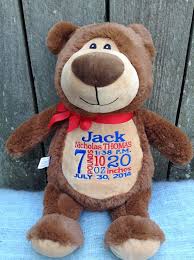Handmade lookalike stuffed animals of your pet with detailed airbrushing. Monogrammed Bear Plush Kids Toys Embroidered Plush Plush Toys Personalized Stuffed Animals Personalized Stuffed Bear For Baby Toys Toys Games