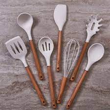 Sold and shipped by spreetail. Utensil Set Beechwood And Silicone Silicon Utensils Wood Utensils Wooden Cooking Utensils