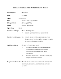 Darab pecahan tahun 6 mp3 & mp4. Doc Rph Matematik Kssr Tahun 3 Observe Bersama Husna Naa Academia Edu