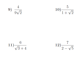 Rationalising The Denominator Worksheet No 2 With Solutions Denominator Worksheets Solutions
