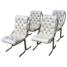 Daystrom Tufted White Dining Chairs Set Of 4 White Dining Chairs Chair Dining Chairs