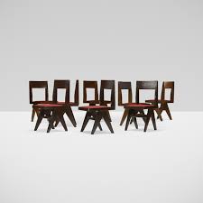 111 Pierre Jeanneret Set Of Eight Library Chairs From Chandigarh Important Design 11 December 2014 Auctions Wrig Pierre Jeanneret Library Chair Chair