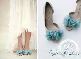 The image above showcases a pair of their blue. Diy Pretty Shoes