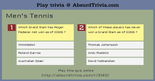 22) which male player, in 1989, at the age of 17 years and 3 months, won the french open? Trivia Quiz Men S Tennis