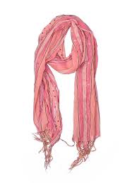 details about april cornell women pink scarf one size