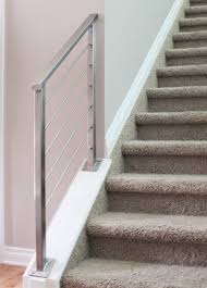 The clean lines and versatility of cable railing emphasize your view. Horizontal Railing In Stainless Steel Great Lakes Metal Fabrication