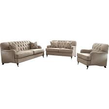 The Alana Collection Is An Ideal Choice For Any Living Room This Traditional Sofa Set Features Beige Linen Up In 2020 Traditional Sofa Love Seat Diy Living Room Decor