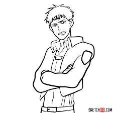 See more ideas about drawing clothes, anime drawings, anime outfits. How To Draw Jean Kirschtein Attack On Titan Sketchok
