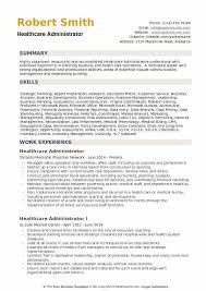 Healthcare Administrator Resume Samples Qwikresume