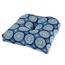Sunbrella lido indigo is comprised of a crisp white background, lined with a rich navy and deep blue. Navy Blue Patio Cushions Wayfair