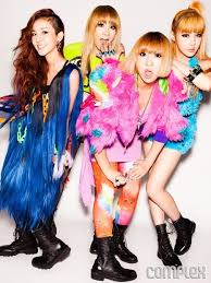 K Pop Sensation 2ne1 Dresses Up In Jeremy Scott Givenchy And Balmain For Complex 2ne1 Korean Fashion Kpop Kpop Fashion