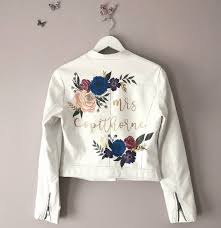 Check spelling or type a new query. Hand Painted White Faux Leather Jacket Custom Painted Leather Etsy