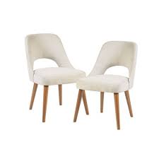 Its comfy foam filled seats are upholstered in a charming cream linen and accented by a metal. Set Of 2 Nola Dining Side Chair Cream Target