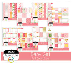 Digital Project Life Baby Girl Edition Full Collection Digitalprojectlife