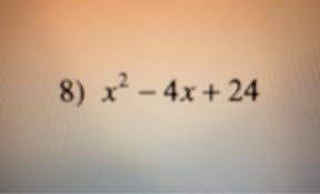 Subtracting polynomials is similar to addition, the only difference being the type of operation. 8 X2 4x 24 Chegg Com