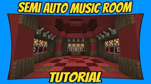Semi Automatic Music Room Tutorial Minecraft Bedrock Edition Mcpe In 2020 Music Room Minecraft Music Jukeboxes