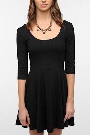 Sparkle Fade 3 4 Sleeve Knit Skater Dress Knit Skater Dress Black Knit Dress Perfect Little Black Dress