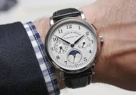 A Lange Sohne 1815 Annual Calendar Watch Hands On Ablogtowatch Annual Calendar Watches Moonphase Watch