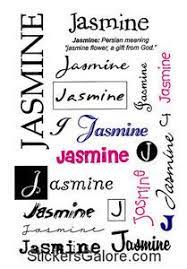 Jasmine Name Stickers Name Stickers Tattoo Lettering Fonts Names