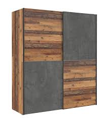 Hängeregisterschränke / karteischränke & planschränke. Schwebeturenschrank Kleiderschrank Dederik Old Wood Vintage Und Beton