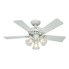 Get free shipping on qualified 44 in., flush mount ceiling fans with lights or buy online pick up in store today in the lighting department. Hunter Beacon Hill 42 In Indoor White Ceiling Fan With Light 53081 The Home Depot White Ceiling Fan Ceiling Fan Ceiling Fan With Light
