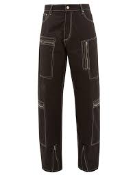 Please check the size charts. Eytys Contrast Stitch Cargo Trousers In Black For Men Lyst