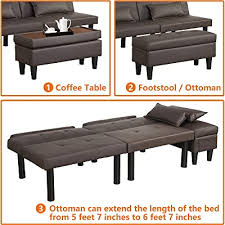 Shop locally from businesses or individuals to get the best deals on futon frames and mattresses. Buy Urred Futon Sofa Bed Futon Couch Sleeper Sofa Bed Futon With Storage Ottoman Coffee Table 2 Lumbar Pillows Adjustable Convertible Tufted Futon Sleeper Couch For Small Spaces A Pu Brown Online In Poland