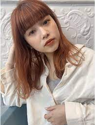 garden 武田美奈 おススメつやつやオレンジベージュカラー l071484499 ガーデントウキョウ garden tokyo のヘアカタログ ホットペッパービューティー 髪色 オレンジ カワイイ髪型 オレンジ ヘアカラー