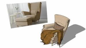 antiguidade 3d warehouse ikea strandmon ikea recliner chair