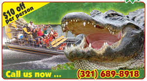 Airboat Rides Tom And Jerry S Alligator Swamp Tours Near Orlando Tampa Kissimmee Central Florida Airboat Adventures O Airboat Rides Airboat Central Florida