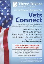 Three Rivers To Host Vets Connect Annual Veterans Resource Fair Three Rivers Community College