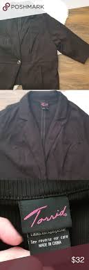 Torrid Button Blazer Jacket Black Casual 4x Torrid Size 4